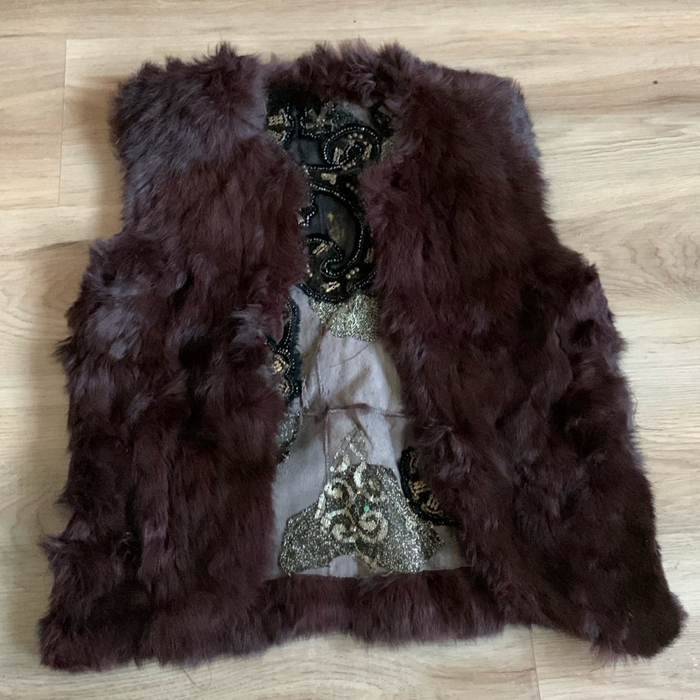 Rabbit Fur Vest size S